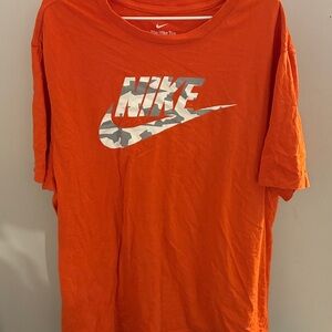 Nike Orange Tee with White Logo